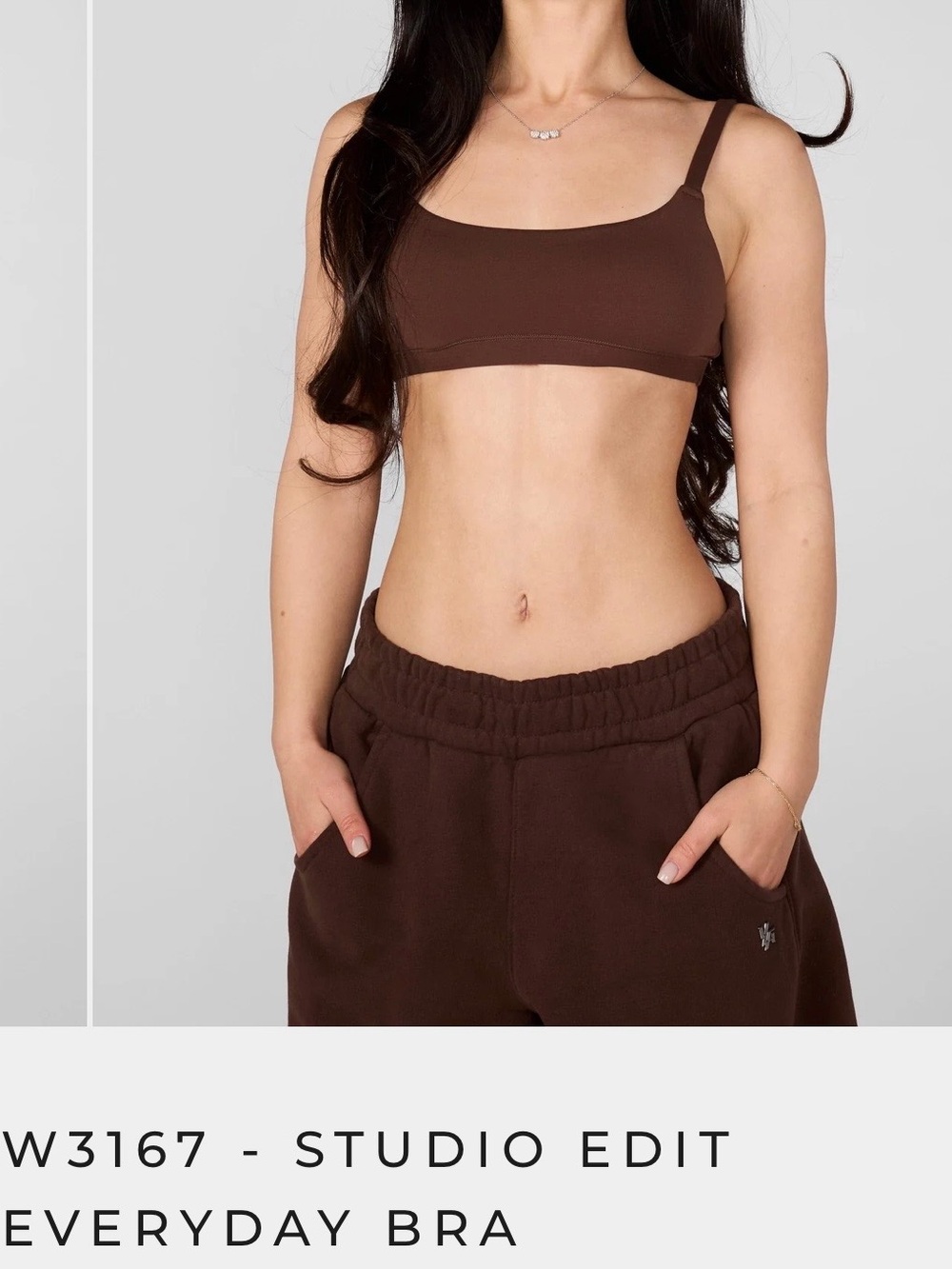 YoungLA Brown Studio Edit Everyday Bra Medium